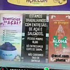 Açaí.com menu