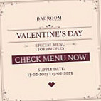 Badroom Bar Restaurant menu