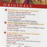 Cold Stone Creamery Cardápio