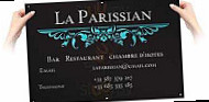 La Parissian menu