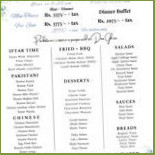 Nadeem's Buffet Cardápio