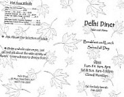 Delhi Diner menu