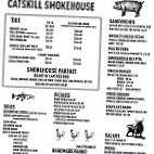 Catskill Smokehouse menu