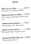 La Belle Epoque 2 menu