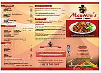 Maureens Caribbean Food menu