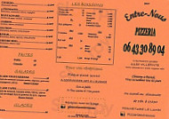 Pizzeria Entre Nous menu