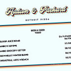 Hudson Packard menu