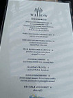 Willow By Charlie Palmer menu