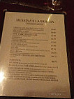 Messinas Italian menu