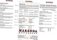 Marenda menu