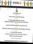 Paul Bocuse menu