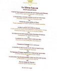 Château Du Faucon menu