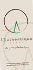 L'authentique menu