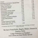 Borderline Deli Cardápio