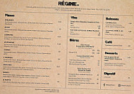 Régine menu