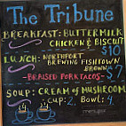 The Tribune Ice-cream Eatery menu