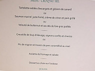 La Croq Au Sel Sarl menu
