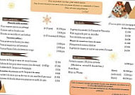 Auberge de la Brune menu