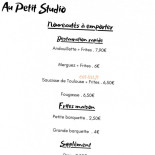 Au Petit Studio Cardápio