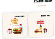 Burger King menu