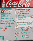 Elizabeth's Pizza menu