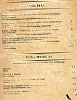 Au Bout Du Monde menu