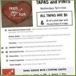 Hop’s Fork Cardápio