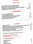 Au Bon Accueil Restaurant menu