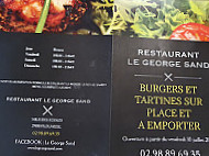 Le Georges Sand menu