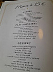 L'Amaryllis menu