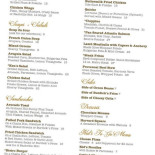 L A Burdick Chocolates Cardápio