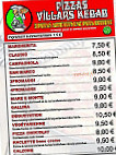 Pizza Villars Kebab menu