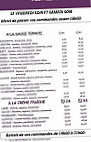 Cafe Restaurant des Promenades menu