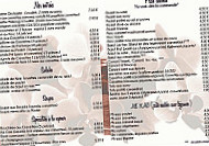La Table De L'orchidée menu