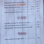 La Dérive Cardápio