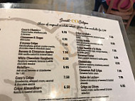Coco Crêpes, Waffles Coffee menu