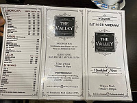 Valley Cafe menu