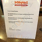 Popeyes Louisiana Kitchen menu