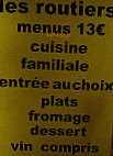 La Mancharde menu