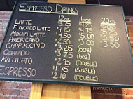 Carol's Coffee Art menu