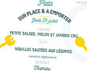 L'élabo De Paulette menu