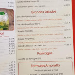 Amoretto Cardápio