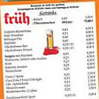 Brauhausgarten Alt Bruhl menu