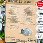 Juhlapalvelu Remar menu