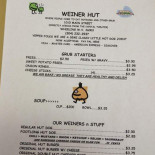 Weiner Hut Cardápio