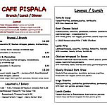 Cafe Pispala menu