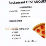 L'estanquet Cardápio