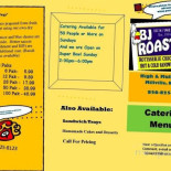 B J Roasters Cardápio