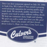 Culver's Cardápio