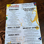 Cafe Sevilla Of Costa Mesa menu